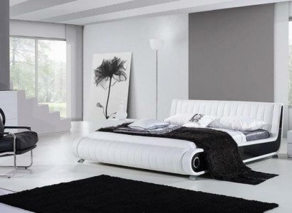 Designer bed double bed upholstered bed bedroom leather bed new beds